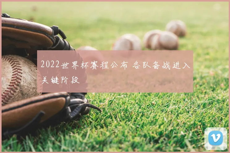 2022世界杯赛程公布 各队备战进入关键阶段